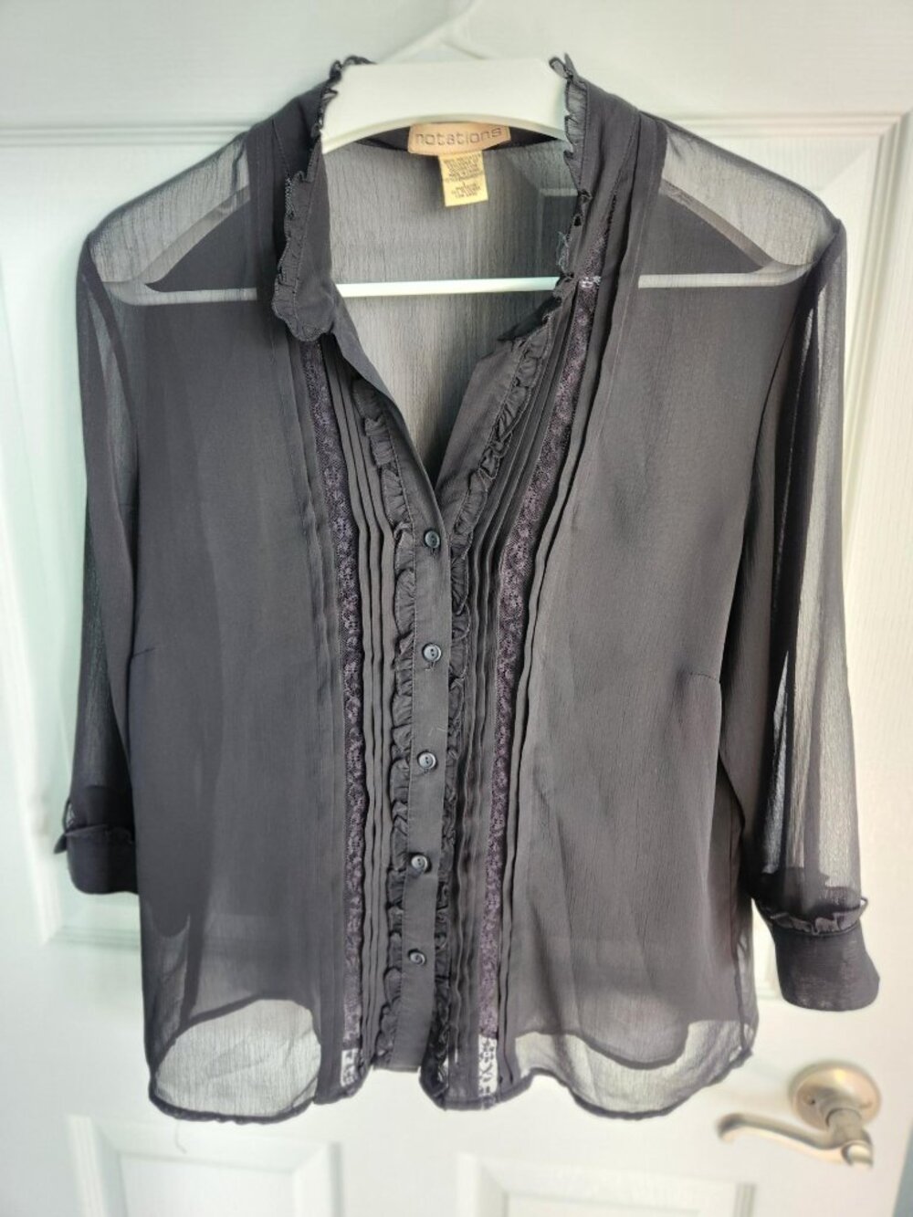 Black sheer Blouse